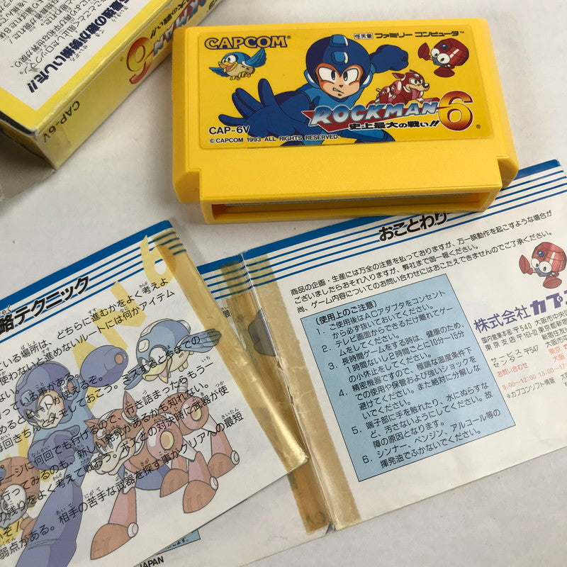 【中古品】 FC ロックマン6 023-260824-MO-01-fuzh 万代Net店