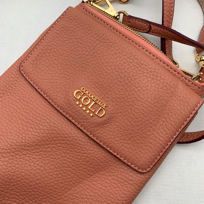【中古品】【レディース】 COCOCELUX GOLD ココセリュックスゴールド ショルダーバッグ PINK カバン バッグ かばん ※底部分に汚れあり 188-260803-io-14-fuzh 万代Net店