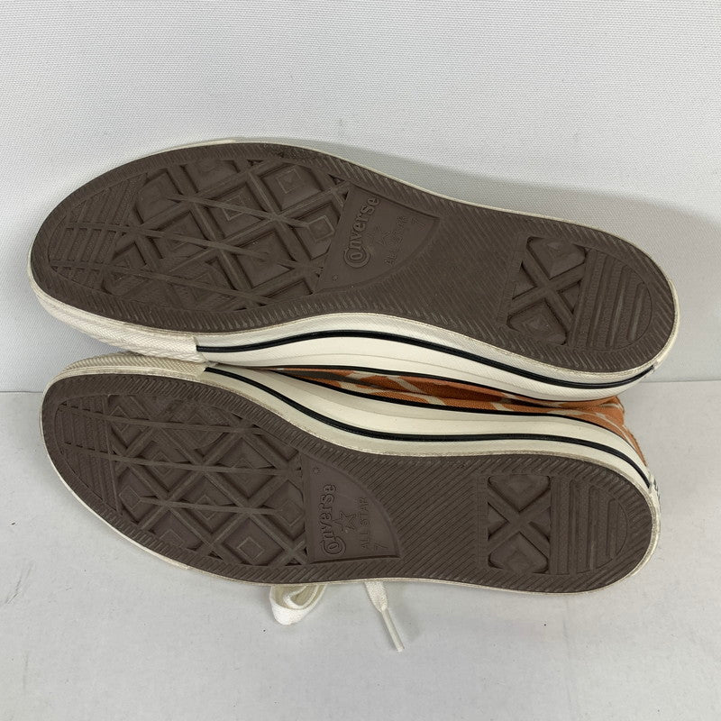 【中古品】【メンズ】 CONVERSE コンバース オールスター ハイカット アニマル ジラフ柄 スニーカー 靴 162-260508-mh-05-fuzh サイズ：25.5cm カラー：ブラウン 万代Net店