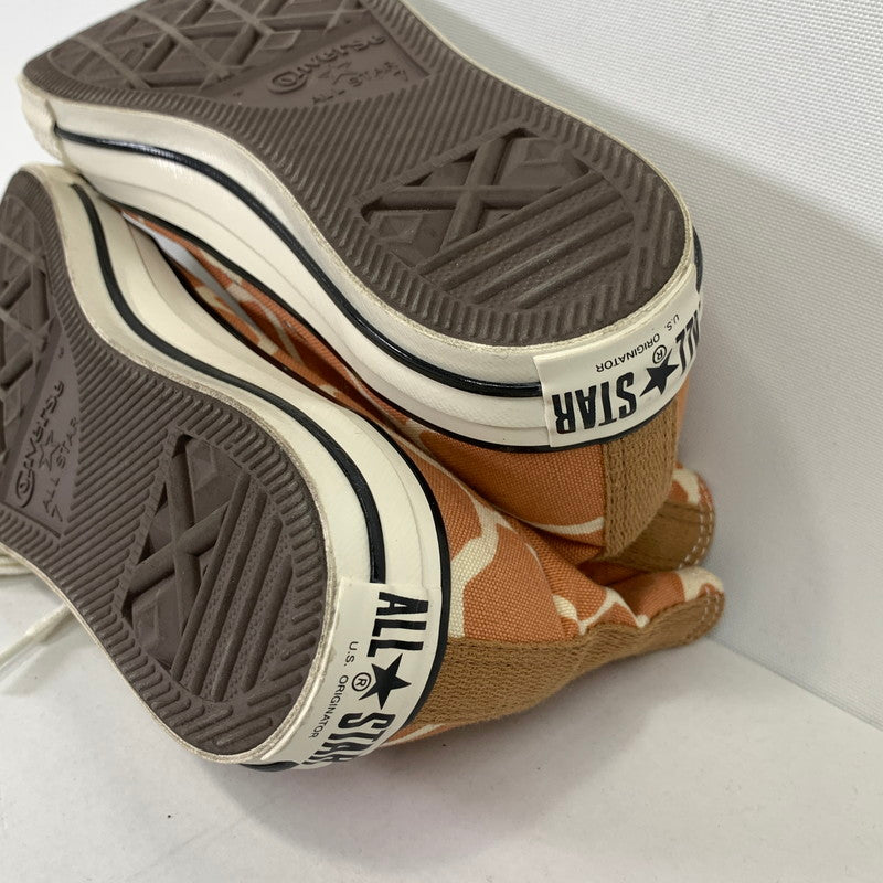 【中古品】【メンズ】 CONVERSE コンバース オールスター ハイカット アニマル ジラフ柄 スニーカー 靴 162-260508-mh-05-fuzh サイズ：25.5cm カラー：ブラウン 万代Net店