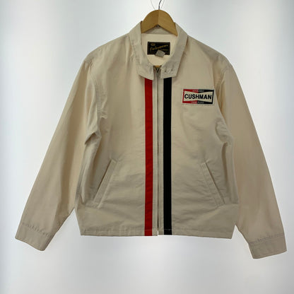 【中古品】【メンズ】 CUSHMAN クッシュマン C/N RAICING JACKET レーシング ジャケット 145-240606-st-7-fuz サイズ：L カラー：ホワイト 万代Net店