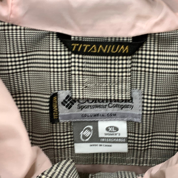 【中古品】【レディース】 Columbia コロンビア ナイロンジャケット トップス アウター ブランド 古着 169-250103-gm-10-fuz サイズ：XL カラー：ブラック チェック ピンク 万代Net店