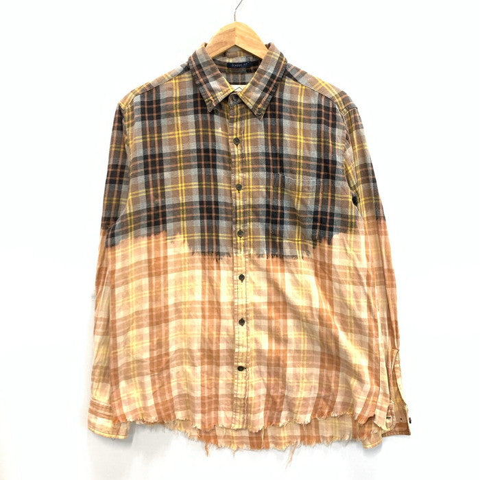 【中古品】【メンズ】 ST JOHN'S BAY 長袖シャツ トップス ブランド 古着 145-241110-gm-7-fuz サイズ：M カラー：オレンジ ブラウン チェック 万代Net店