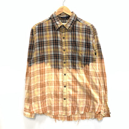 【中古品】【メンズ】 ST JOHN'S BAY 長袖シャツ トップス ブランド 古着 145-241110-gm-7-fuz サイズ：M カラー：オレンジ ブラウン チェック 万代Net店