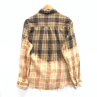 【中古品】【メンズ】 ST JOHN'S BAY 長袖シャツ トップス ブランド 古着 145-241110-gm-7-fuz サイズ：M カラー：オレンジ ブラウン チェック 万代Net店