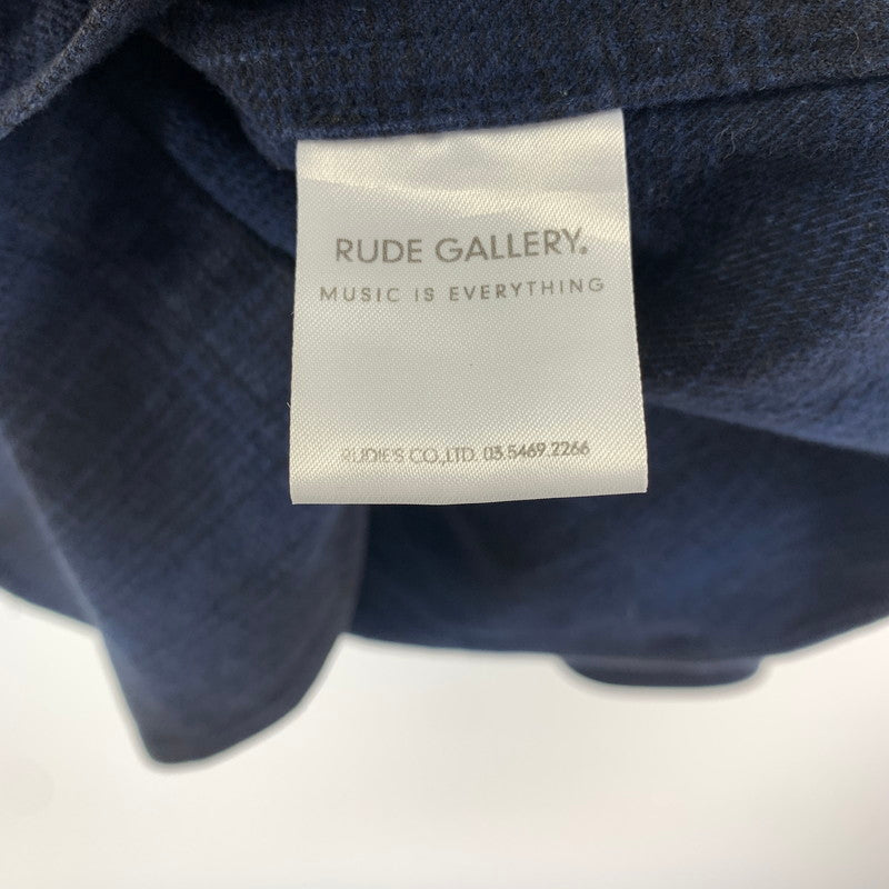 【中古品】【メンズ】 RUDE GALLERY ルードギャラリー 長袖シャツ 142-240622-st-1-fuz サイズ：02 カラー：ブルー/チェック 万代Net店