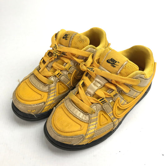 【中古品】【キッズ】 NIKE ナイキ OFF WHITE PS AIR RUBBER DUNK UNIVERSITY GOLD  エア ラバー ダンク/OW トドラー ""オフホワイト"" 160-240624-ak-6-fuz サイズ：17cm 万代Net店