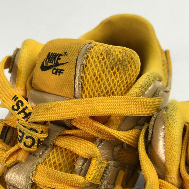 【中古品】【キッズ】 NIKE ナイキ OFF WHITE PS AIR RUBBER DUNK UNIVERSITY GOLD  エア ラバー ダンク/OW トドラー ""オフホワイト"" 160-240624-ak-6-fuz サイズ：17cm 万代Net店