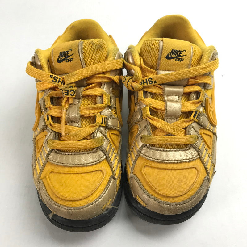 【中古品】【キッズ】 NIKE ナイキ OFF WHITE PS AIR RUBBER DUNK UNIVERSITY GOLD  エア ラバー ダンク/OW トドラー ""オフホワイト"" 160-240624-ak-6-fuz サイズ：17cm 万代Net店