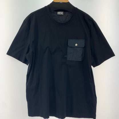 【中古美品】【メンズ】 DIESEL ディーゼル 半袖Tシャツ 141-240629-st-12-fuz サイズ：XXL カラー：ブラック 万代Net店