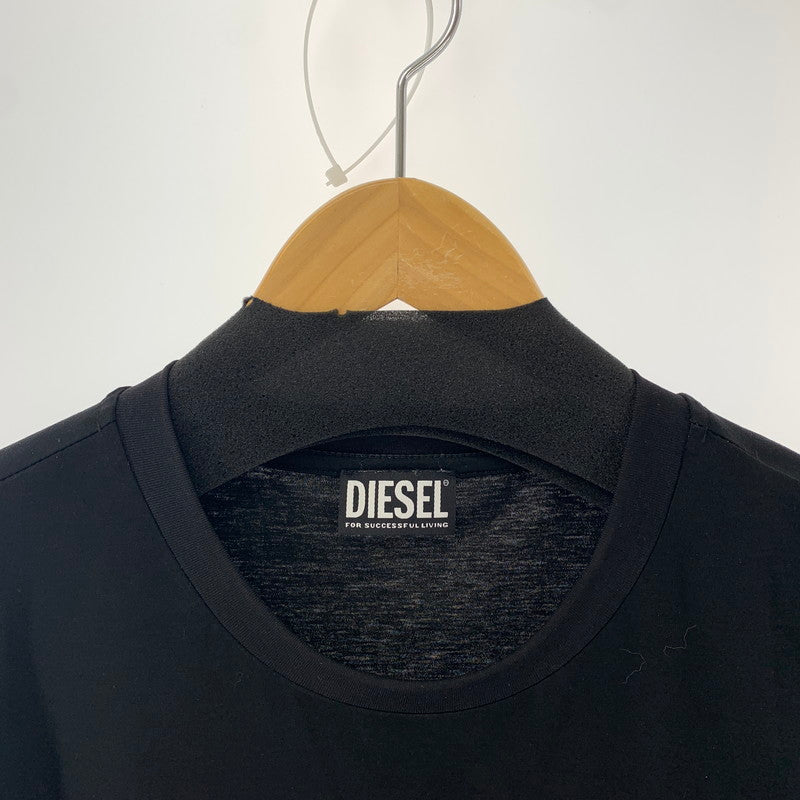 【中古美品】【メンズ】 DIESEL ディーゼル 半袖Tシャツ 141-240629-st-12-fuz サイズ：XXL カラー：ブラック 万代Net店