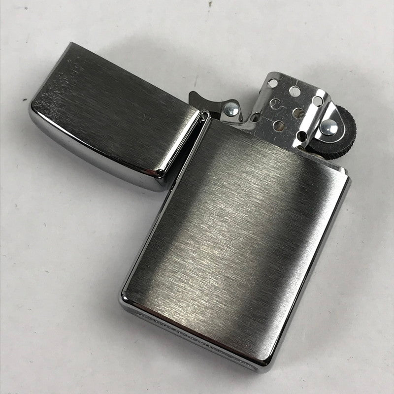 【中古美品】 ZIPPO 喫煙具 ライター シルバー 箱付属 シンプル 206-260206-io-09-fuz 万代Net店