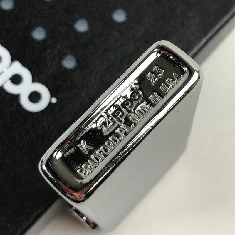 【中古美品】 ZIPPO 喫煙具 ライター シルバー 箱付属 シンプル 206-260206-io-09-fuz 万代Net店