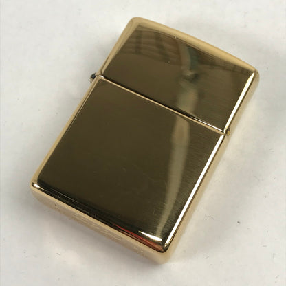 【中古品】 ZIPPO 喫煙具 ライター ゴールドカラー 箱付属 シンプル 206-260206-io-13-fuz 万代Net店