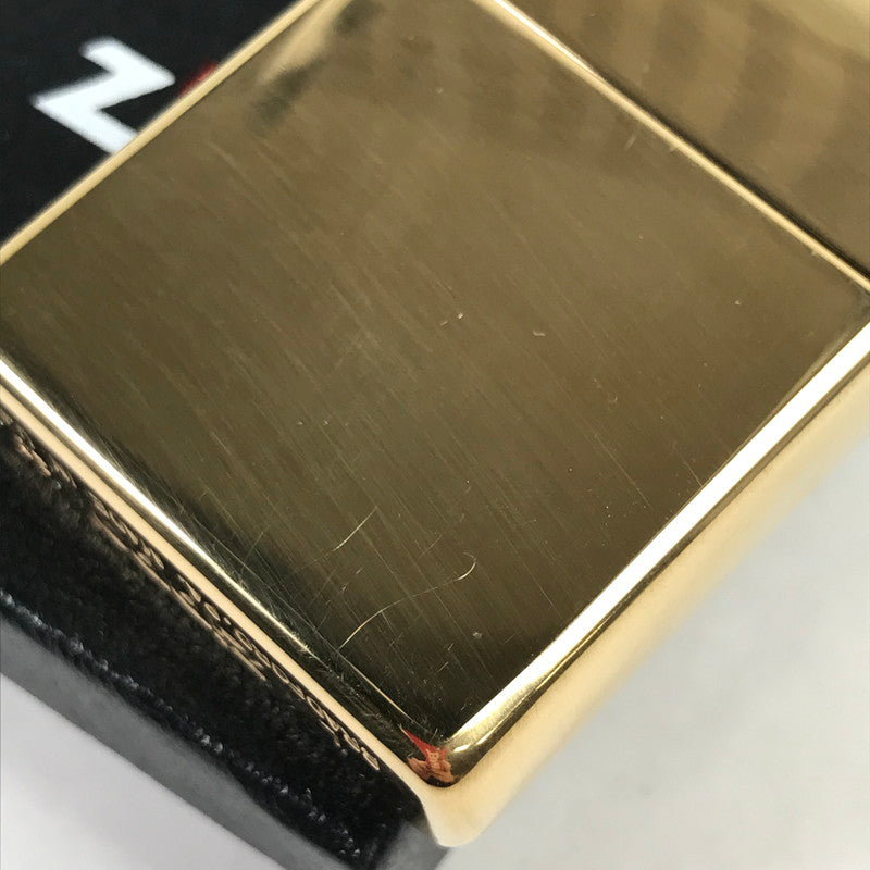 【中古品】 ZIPPO 喫煙具 ライター ゴールドカラー 箱付属 シンプル 206-260206-io-13-fuz 万代Net店
