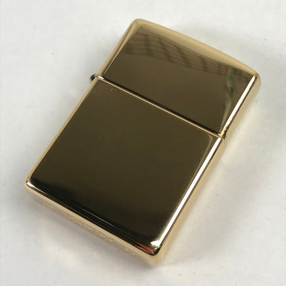 【中古品】 ZIPPO 喫煙具 ライター ゴールドカラー 箱付属 シンプル 206-260206-io-11-fuz 万代Net店