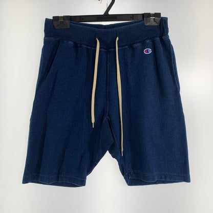 【中古品】【メンズ】 CHAMPION チャンピオン REVERSE WEAVE リバース ウィーブ ハーフパンツ ショートパンツ スウェット ボトムス 古着 C8-K508 159-260729-mh-16-fuzh サイズ：M カラー：インディゴ 万代Net店