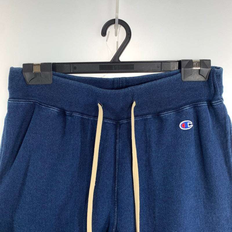 【中古品】【メンズ】 CHAMPION チャンピオン REVERSE WEAVE リバース ウィーブ ハーフパンツ ショートパンツ スウェット ボトムス 古着 C8-K508 159-260729-mh-16-fuzh サイズ：M カラー：インディゴ 万代Net店