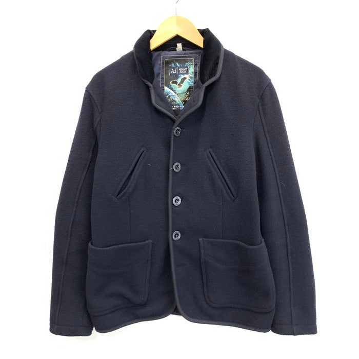 【中古品】【メンズ】 ARMANI JEANS アルマーニ・ジーンズ ハーフコート アウター ブランド 古着 141-241005-gm-27-fuz サイズ：XS カラー：ネイビー 万代Net店