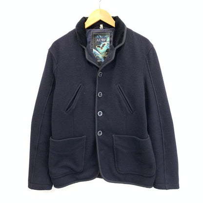 【中古品】【メンズ】 ARMANI JEANS アルマーニ・ジーンズ ハーフコート アウター ブランド 古着 141-241005-gm-27-fuz サイズ：XS カラー：ネイビー 万代Net店