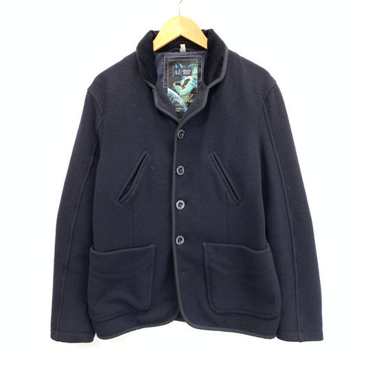 【中古品】【メンズ】 ARMANI JEANS アルマーニ・ジーンズ ハーフコート アウター ブランド 古着 141-241005-gm-27-fuz サイズ：XS カラー：ネイビー 万代Net店