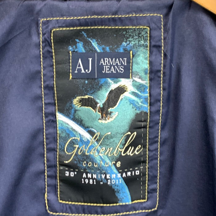 【中古品】【メンズ】 ARMANI JEANS アルマーニ・ジーンズ ハーフコート アウター ブランド 古着 141-241005-gm-27-fuz サイズ：XS カラー：ネイビー 万代Net店