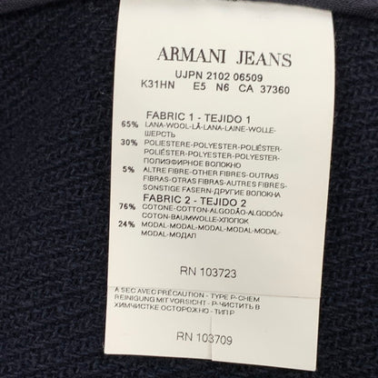 【中古品】【メンズ】 ARMANI JEANS アルマーニ・ジーンズ ハーフコート アウター ブランド 古着 141-241005-gm-27-fuz サイズ：XS カラー：ネイビー 万代Net店