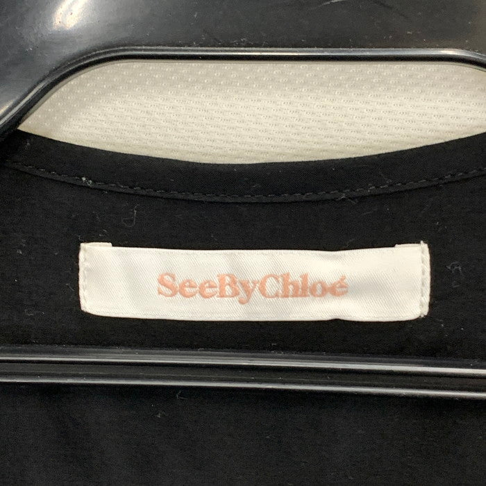 【中古品】【レディース】 SEE BY CHLOE シーバイクロエ コットンワンピース トップス ブランド 古着 170-240831-gm-29-fuz サイズ：34 カラー：ブラック 万代Net店