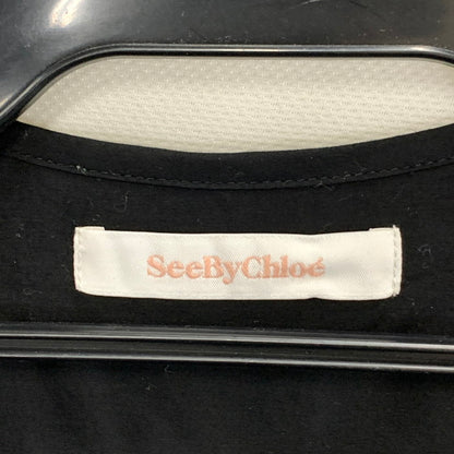 【中古品】【レディース】 SEE BY CHLOE シーバイクロエ コットンワンピース トップス ブランド 古着 170-240831-gm-29-fuz サイズ：34 カラー：ブラック 万代Net店