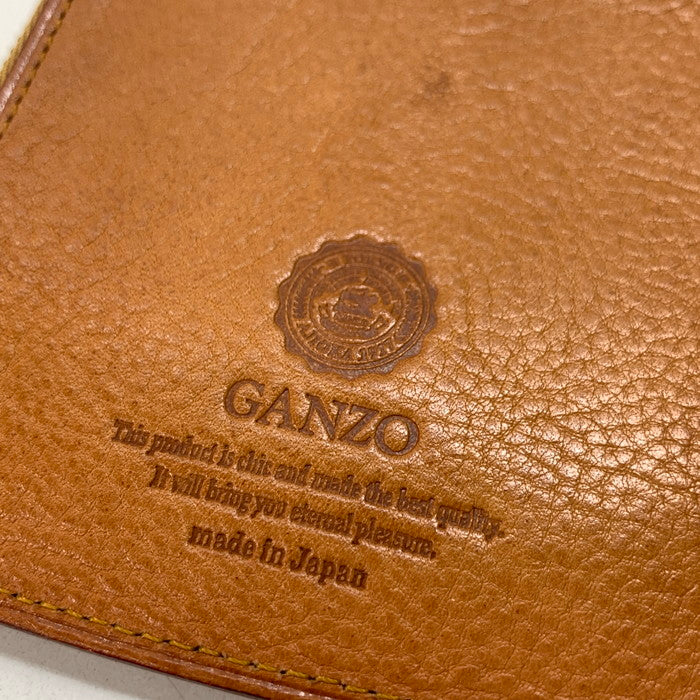 【中古品】【メンズ】 GANZO ガンゾ 0057153 Minerva ミネルバ 小銭入れ コインケース ブランド 財布 レザー 200-240812-gm-9-fuz カラー：キャメル 万代Net店