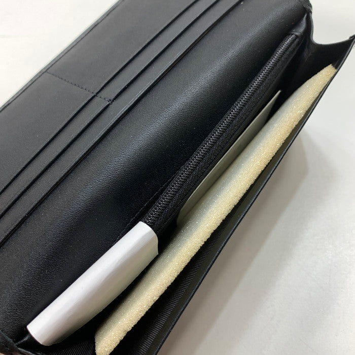 【中古品】【メンズ】 LANVIN ランバン 長財布 ブランド 財布 ウォレット レザー 201-240812-gm-5-fuz カラー：ブラック 万代Net店