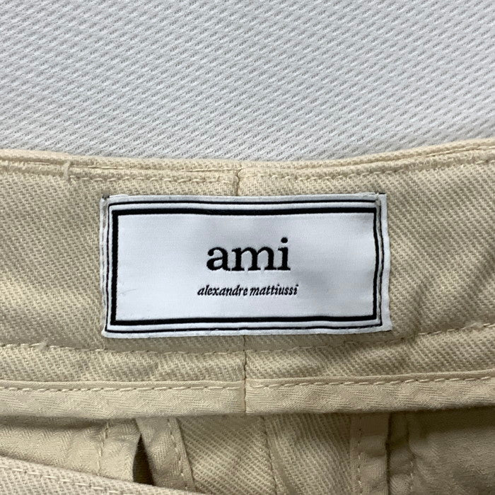 【中古品】【メンズ】 ami alexandre mattiussi アミアレクサンドレマチウシ E19T617.224 キャロットパンツ ボトムス ブランド 古着 152-240728-gm-18-fuz サイズ：S カラー：ベージュ 万代Net店