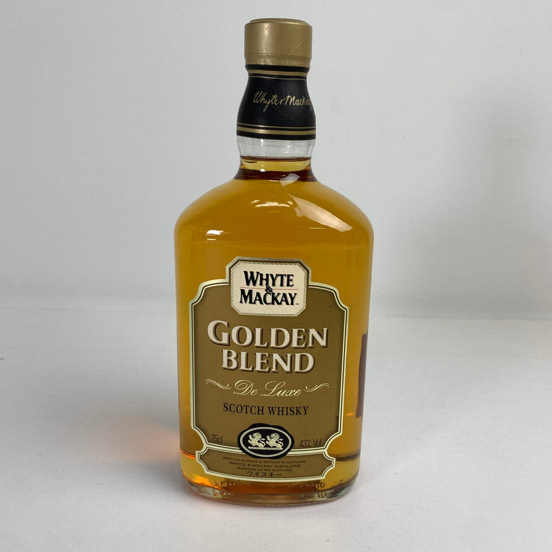【未使用品】 未開栓 WHYTE&MACKAY GOLDEN BLEND 750ml / ホワイト＆マッカイ ゴールデンブレンド デラックス スコッチウイスキー 214-250707-nm-02-fuz 万代Net店