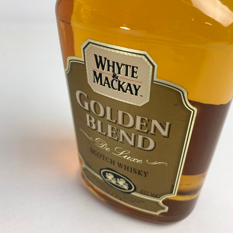 【未使用品】 未開栓 WHYTE&MACKAY GOLDEN BLEND 750ml / ホワイト＆マッカイ ゴールデンブレンド デラックス スコッチウイスキー 214-250707-nm-02-fuz 万代Net店