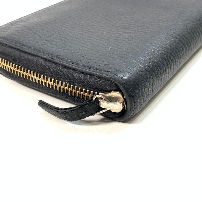 【中古品】【メンズ/レディース】 グッチ 509644 インターロッキングG ラウンドファスナー ウォレット ブランド 財布 181-240804-gm-8-fuz カラー：ブラック 万代Net店