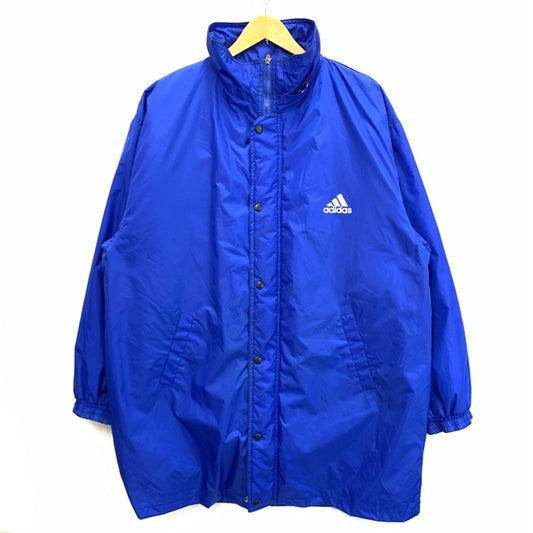 【中古品】【メンズ】 adidas アディダス 90s 万国旗タグ ライナー付 ナイロンジャケット トップス アウター ブランド 古着 145-241027-gm-30-fuz サイズ：L カラー：ブルー 万代Net店