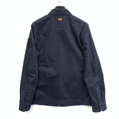 【中古品】【メンズ】 G-STAR RAW OVERSHIRT ARTWORK ワークジャケット アウター ブランド 古着 141-240803-gm-5-fuz サイズ：M カラー：ネイビー 万代Net店