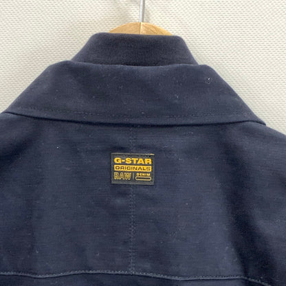 【中古品】【メンズ】 G-STAR RAW OVERSHIRT ARTWORK ワークジャケット アウター ブランド 古着 141-240803-gm-5-fuz サイズ：M カラー：ネイビー 万代Net店