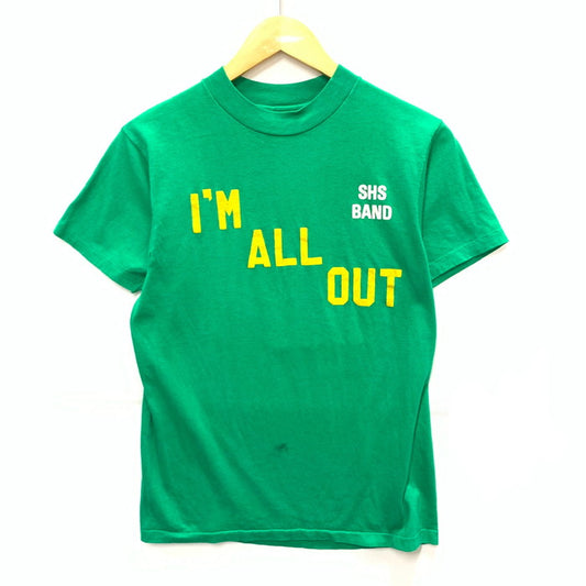 【中古品】【メンズ】 HANES 80s ヴィンテージ 半袖Tシャツ カットソー トップス ブランド 古着 145-250103-gm-29-fuz サイズ：M カラー：グリーン 万代Net店