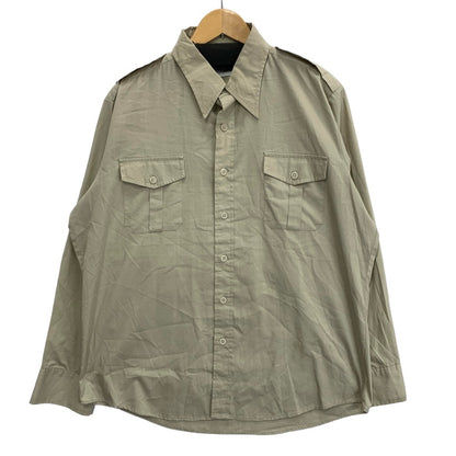 【中古品】【メンズ】 WOOLRICH ウールリッチ 70s 長袖シャツ 白タグ トップス ブランド 古着 144-240825-gm-31-fuz サイズ：L カラー：ベージュ 万代Net店