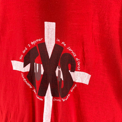 【中古品】【メンズ】 ONEITA 90s 半袖Tシャツ ヴィンテージ 古着 145-260927-gm-08-fuzh サイズ：XL カラー：レッド 万代Net店