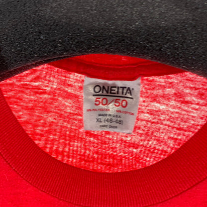 【中古品】【メンズ】 ONEITA 90s 半袖Tシャツ ヴィンテージ 古着 145-260927-gm-08-fuzh サイズ：XL カラー：レッド 万代Net店