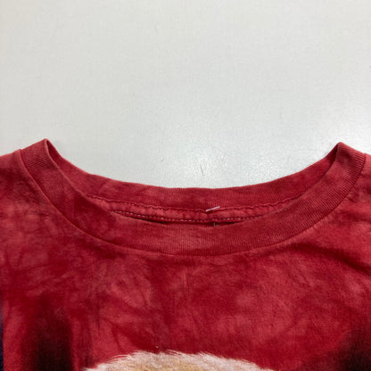 【中古品】【メンズ】 THE MOUNTAIN ザマウンテン USED ヴィンテージ 半袖 Tシャツ トランプ大統領 猫 パロディ 145-250826-mh-07-fuz サイズ：L カラー：レッド 万代Net店