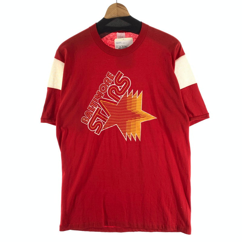 【中古品】【メンズ】 USED ヴィンテージ半袖Tシャツ 90s シングルステッチ 古着 145-260927-gm-02-fuzh サイズ：XL カラー：レッド 万代Net店