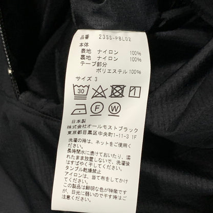 【中古美品】【メンズ】 PRODUCT TWELVE 23SS RIPSTOP NYLON BLOUSON ナイロンブルゾン ジャケット アウター ブランド 古着 140-240810-gm-40-fuz サイズ：3 カラー：ブラック 万代Net店