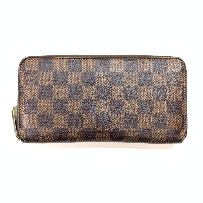 【中古品】【メンズ】 LOUIS VUITTON ルイ・ヴィトン N60015 ダミエ ジッピーウォレット ブランド 財布 ウォレット 179-240811-gm-7-fuz カラー：ブラウン 万代Net店