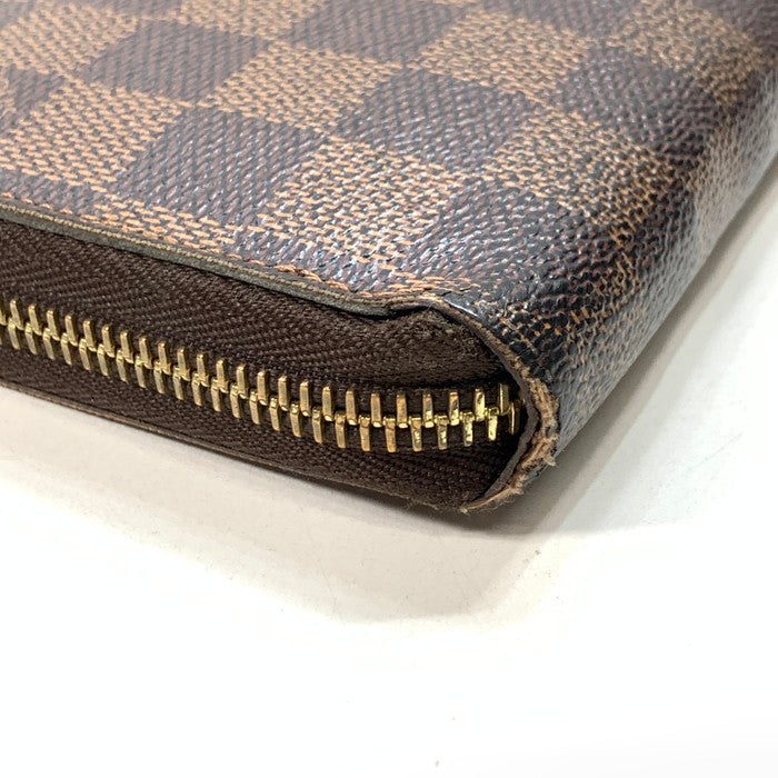 【中古品】【メンズ】 LOUIS VUITTON ルイ・ヴィトン N60015 ダミエ ジッピーウォレット ブランド 財布 ウォレット 179-240811-gm-7-fuz カラー：ブラウン 万代Net店