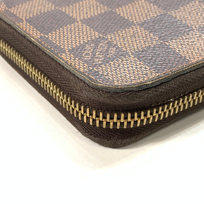 【中古品】【メンズ】 LOUIS VUITTON ルイ・ヴィトン N60015 ダミエ ジッピーウォレット ブランド 財布 ウォレット 179-240811-gm-7-fuz カラー：ブラウン 万代Net店