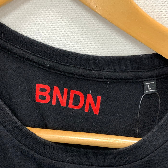 【中古品】【メンズ】 BNDN 半袖Tシャツ カットソー トップス ブランド 古着 141-241109-ghm-34-fuz サイズ：L カラー：ブラック 万代Net店