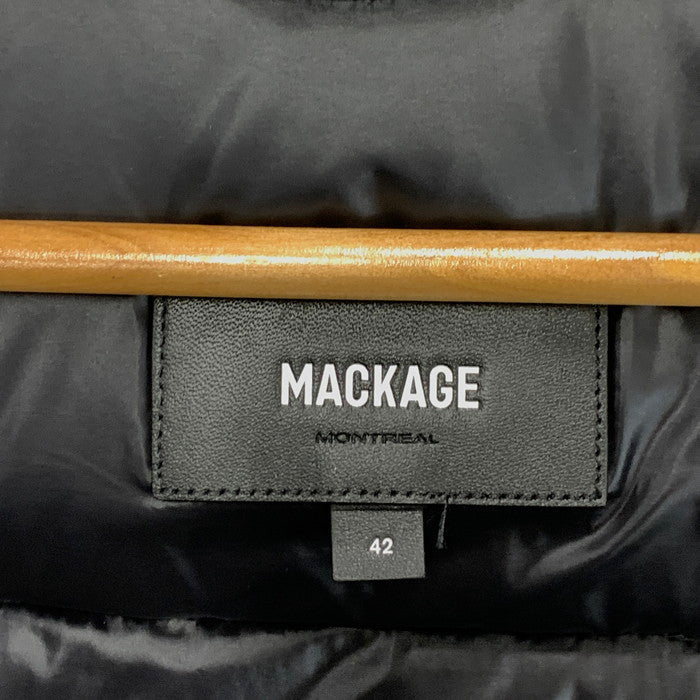 【中古品】【メンズ】 MACKAGE SAMUEL ダウンジャケット 10332245-3A アウター ブランド 古着 141-240810-gm-34-fuz サイズ：42 カラー：ブラック 万代Net店